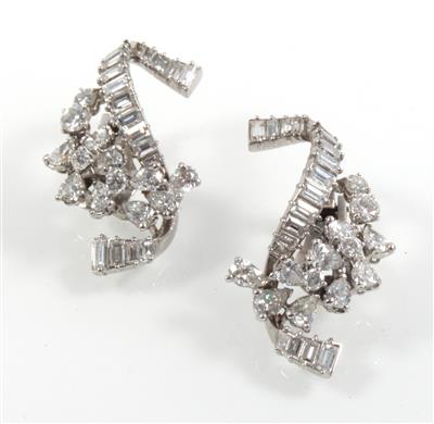 Brillant Diamantohrclips zus. ca. 4,50 ct - Klenoty