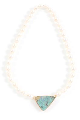 Opal Kulturperlencollier - Schmuck