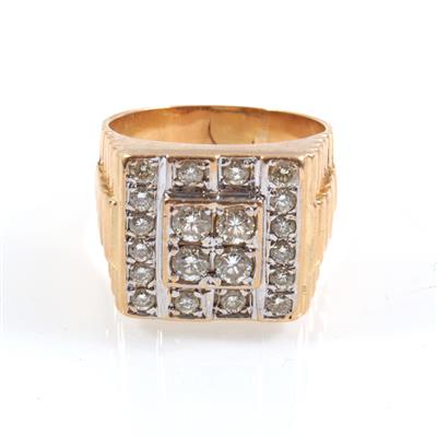 Brillantring zus. ca. 1,10 ct - Klenoty