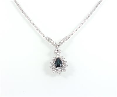 Brillant Saphircollier zus. ca. 2,60 ct - Jewellery