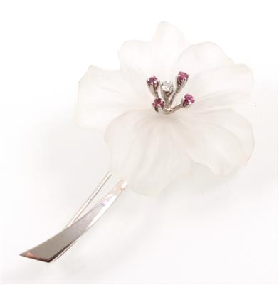 Diamant Blütenbrosche - Jewellery