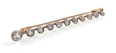 Diamant Stabbrosche zus. ca. 1,30 ct - Jewellery