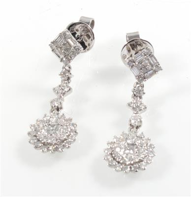 Diamantohrgehänge zus. 1,26 ct - Jewellery
