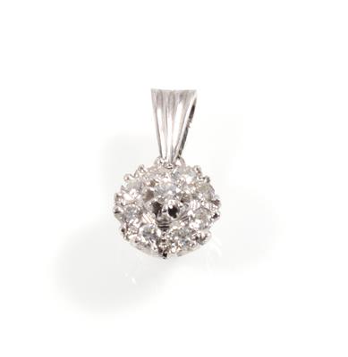 Brillantanhänger zus. ca. 0,34 ct - Jewellery