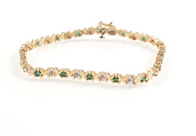 Diamant Smaragdarmband - Schmuck