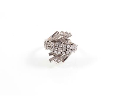 Diamantdamenring zus. ca. 0,85 ct - Jewellery