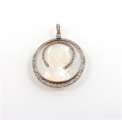 Diamant Perlmuttanhänger - Jewellery