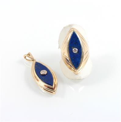 Brillant Lapislazuli Damenschmuckgarnitur - Jewellery