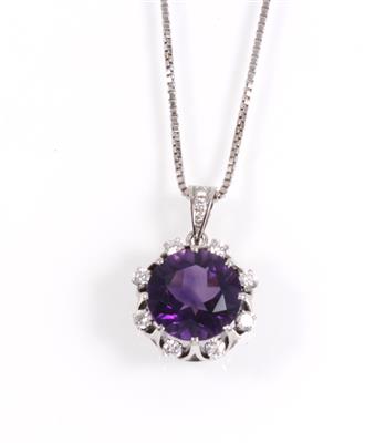 Brillantanhänger zus. ca. 0,70 ct - Schmuck