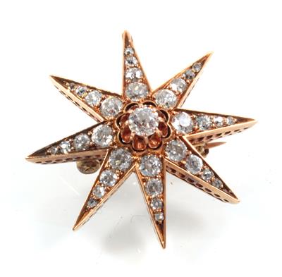 Diamantanhänger Stern zus. ca. 1,70 ct - Gioielli