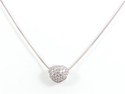 Brillantcollier zus. ca. 1,00 ct - Klenoty