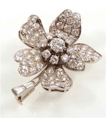 Diamantbrosche zus. ca.3,10 ct - Jewellery
