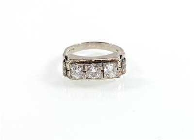 Altschliff Brillantring zus. ca. 0,85 ct - Schmuck