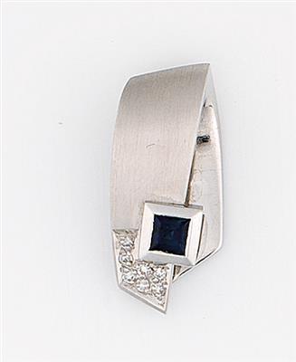 Saphir Diamant Anhänger - Jewellery