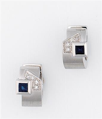 Saphir Diamant Creolen - Jewellery