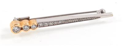 Diamant Stabbrosche zus. ca. 0,35 ct - Jewellery