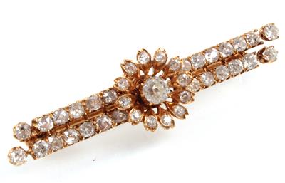 Diamantbrosche zus. ca. 4,5 ct - Jewellery