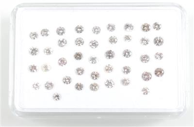 Lot lose Brillanten zus. 3,60 ct - Exklusive Diamanten und Farbsteine