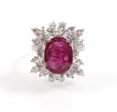 Ring mit unbehandeltem Rubin 4,55 ct - Exclusive Diamonds and Gemstones