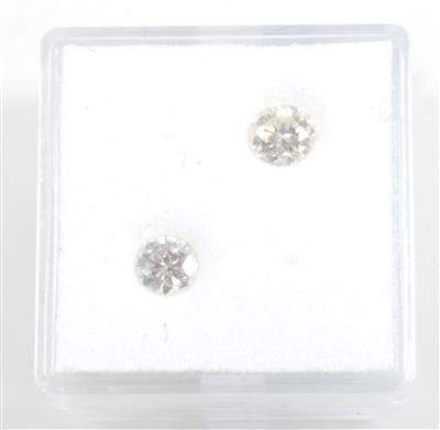 Zwei lose Brillanten zus. 0,87 ct - Exclusive Diamonds and Gemstones