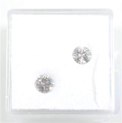 Zwei lose Brillanten zus. 0,90 ct - Exclusive Diamonds and Gemstones