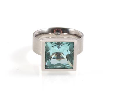 Aquamarinring ca. 6 ct - Jewellery