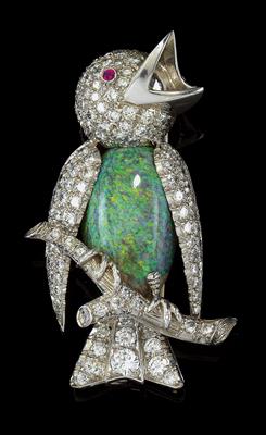 Brillantbrosche Vogel zus. ca.2,50 ct - Klenoty