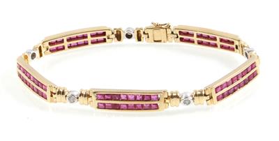 Brillant Rubinarmband - Klenoty