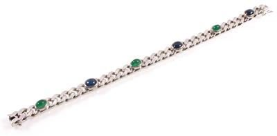 Saphir Smaragdarmband - Gioielli