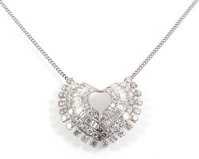 Diamantcollier zus. ca. 7 ct - Gioielli