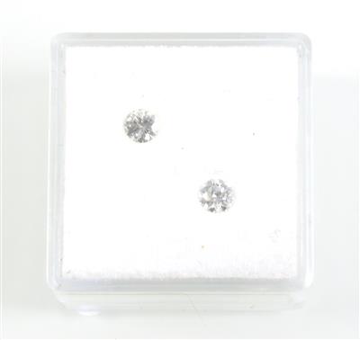 2 lose Brillanten zus. 0,376 ct - Jewellery