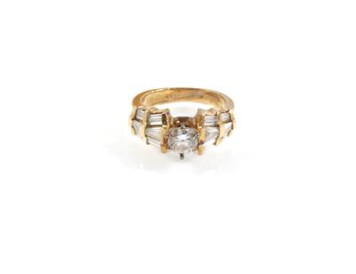Brillant Diamant Ring - Exklusive Diamanten und Farbsteine