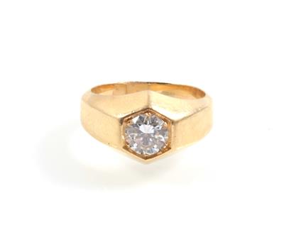 Brillant Solitärring ca. 1 ct - Exklusive Diamanten und Farbsteine