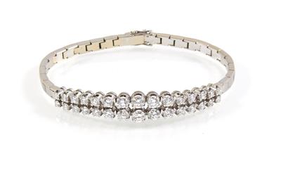 Brillantarmkette zus. 3,05 ct - Exklusive Diamanten und Farbsteine