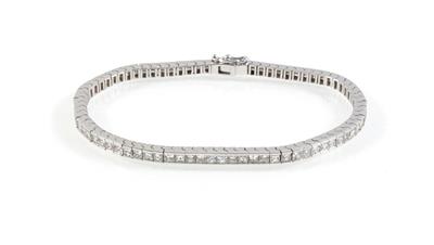 Diamant-Riviérearmband zus. ca. 5,0 ct - Klenoty