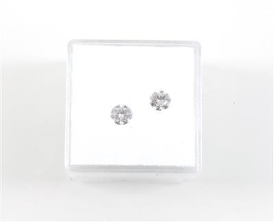 2 lose Brillanten zus.0,59 ct H-I/vsi-si - Gioielli