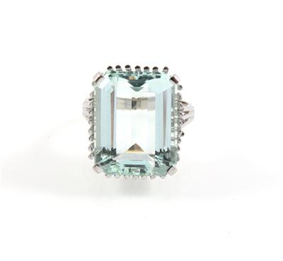 Aquamarinring ca. 15,5 ct - Gioielli