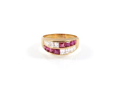 Diamant Rubinring - Klenoty