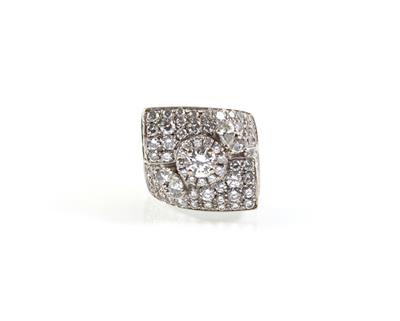 Diamantring zus. ca. 4,30 ct - Klenoty