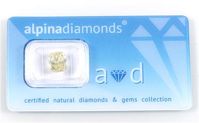 Loser Diamant im Cushionschliff 3,39 ct Fancy Yellow/ IF - Jewellery