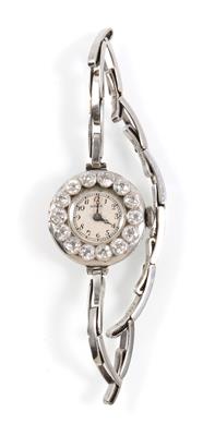 Altschliffbrillant Damenarmbanduhr zus. ca. 1,50 ct - Uhrenschwerpunkt
