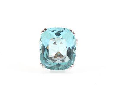 Aquamarinring ca. 22 ct - Klenoty