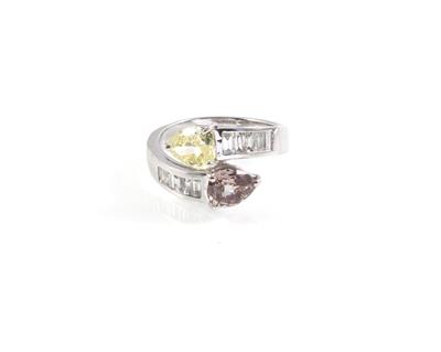 Fancy Diamond Ring - Exklusive Diamanten und Farbsteine