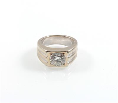 Altschliffbrillantsolitärring ca. 1,95 ct - Exklusive Diamanten und Farbsteine