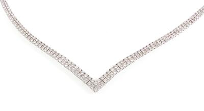 Brillantcollier zus. ca. 8,40 ct - Gioielli