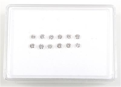 12 lose Brillanten zus.2,54 ct G-J/vvsi-p1 - Jewellery