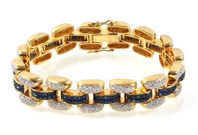 Brillant Saphir Armband zus. ca. 2,00 ct - Gioielli