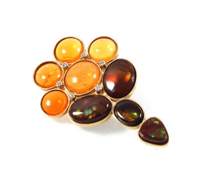 Opal Brosche - Jewellery