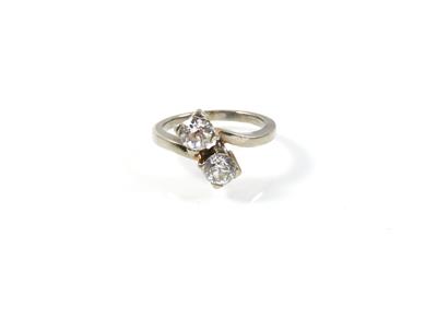 Altschliffbrillantring zus. ca. 0,95 ct - Jewellery