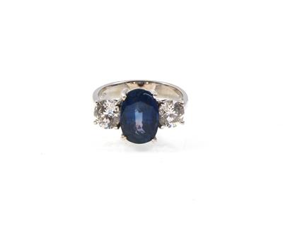 Ring mit unbehandeltem Saphir 4,28 ct - Klenoty